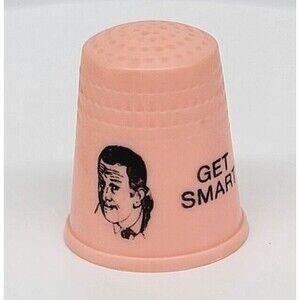 Get Smart Pink Plastic Sewing Thimble TV Series Vintage Collectible